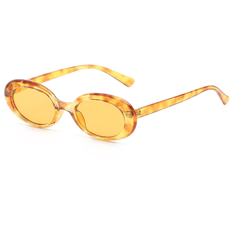 Venta al por mayor Gafas de sol unisex con marco pequeño ovalado para PC